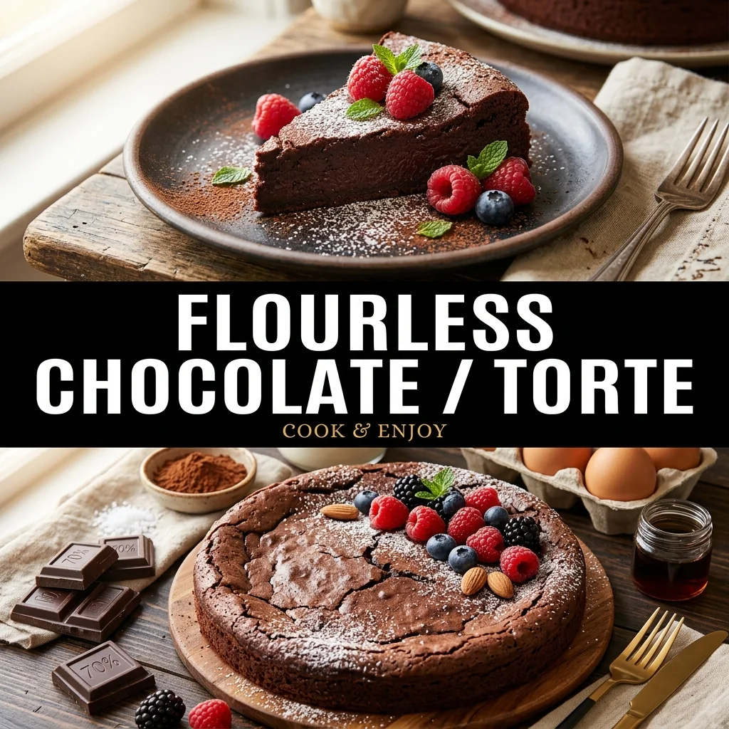 Flourless Chocolate Torte recipe poster